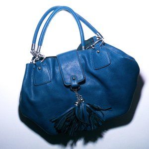 STATEMENT BLUE HOBO PURSE